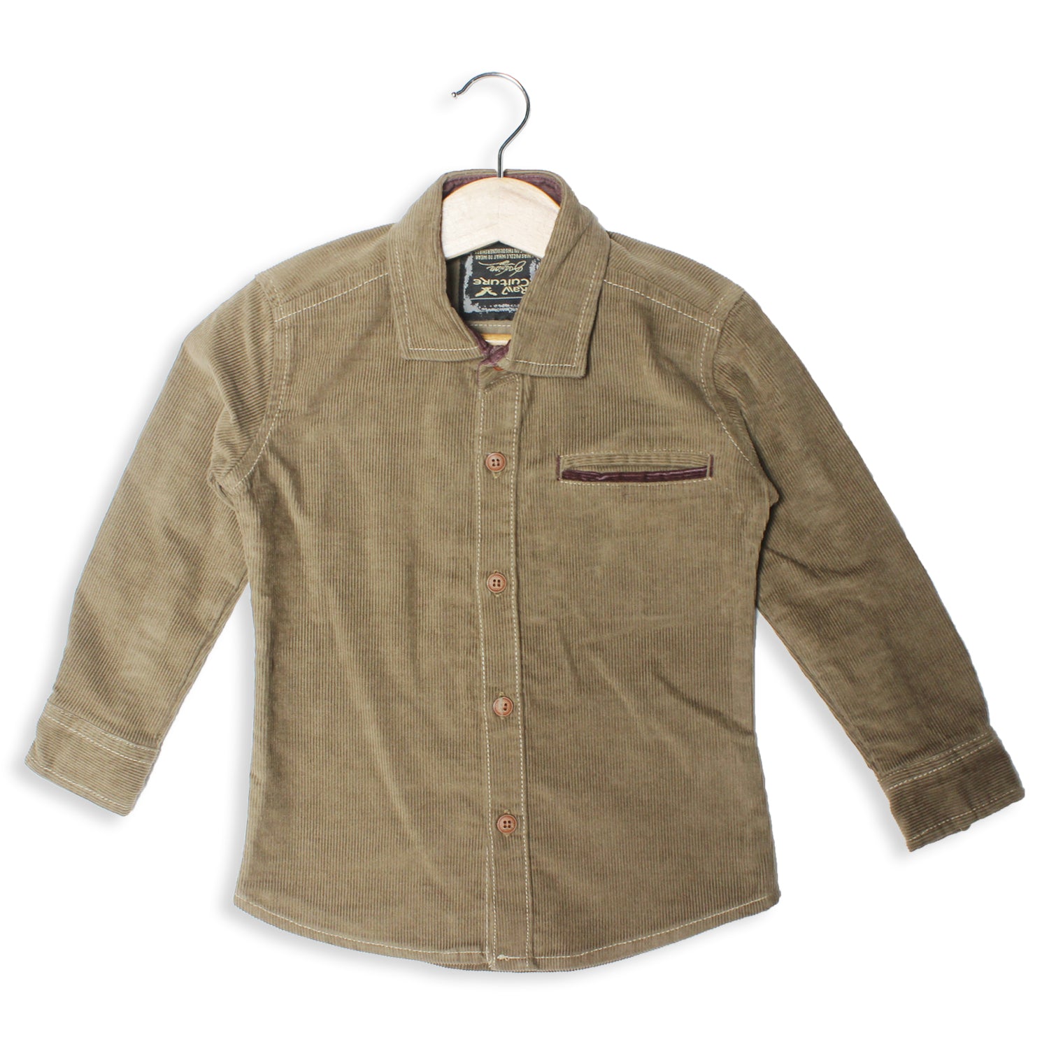 COURDRY BEIGE FULL SLEEVES CASUAL SHIRT FOR BOYS