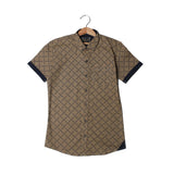 NEW BROWN HALF SLEEVES WITH POCKET CASUAL SHIRT FOR BOYS