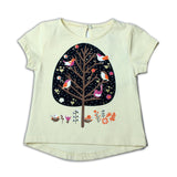 Fawn Leaf Printed Girls T-shirt - Expo City