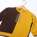 NEW BROWN & YELLOW SWEATSHIRT FOR BOYS