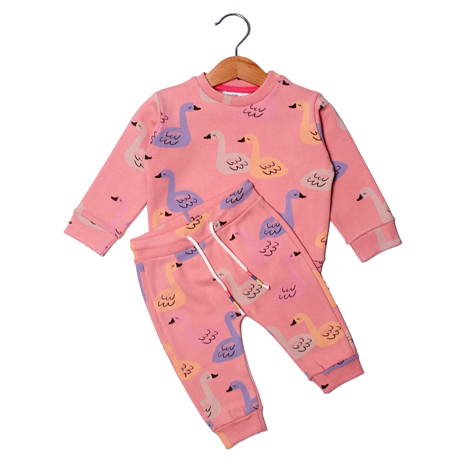 NEW PINK DUCK PRINTED SUIT FOR BOTH