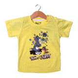NEW YELLOW TOM & JERRY PRINTED HALF SLEEVES T-SHIRT