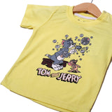NEW YELLOW TOM & JERRY PRINTED HALF SLEEVES T-SHIRT