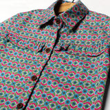 MULTI COLOR FLOWER PRINTED CASUAL SHIRT FOR GIRLS