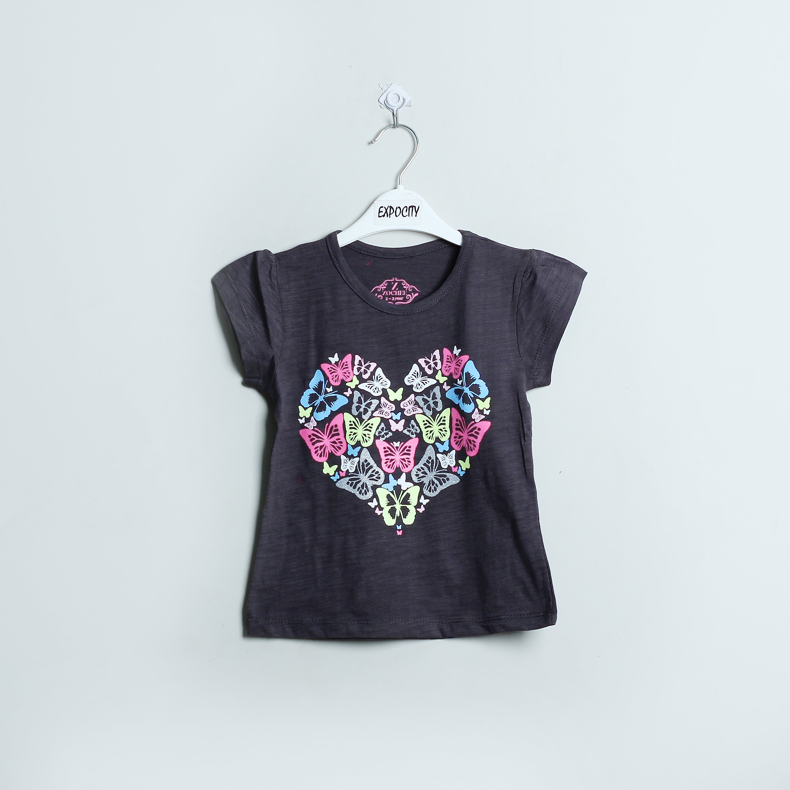 Brown Butterfly Printed T-Shirt - Expo City