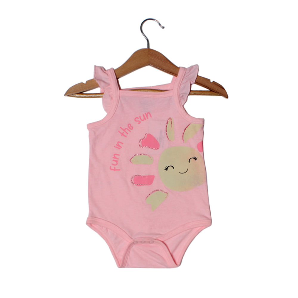 NEW PINK FUN IN THE SUN PRINTED ROMPER FOR GIRLS